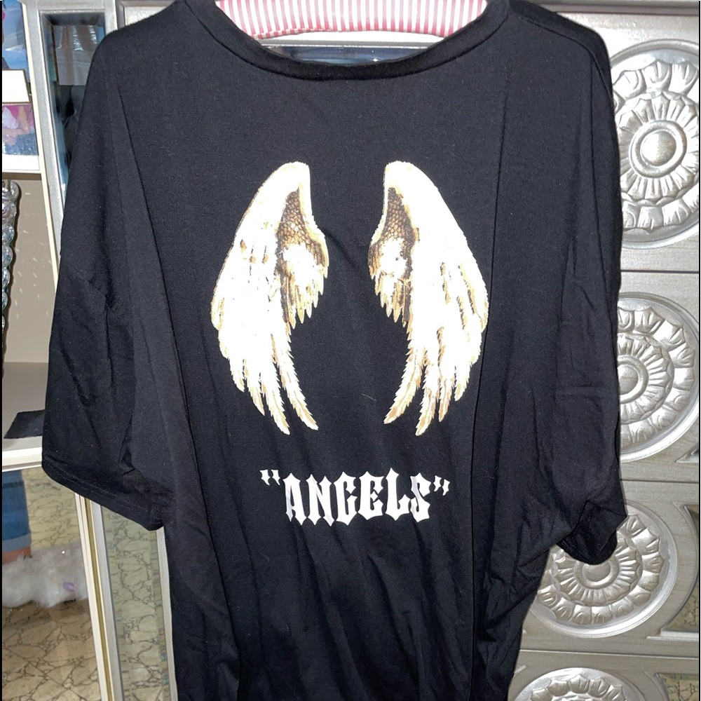 Black Angel logo T-shirt